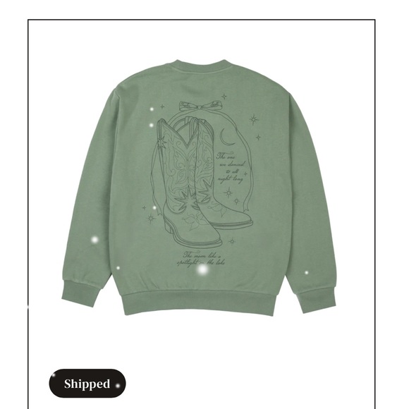 Taylor Swift Green Tim Mcgraw Sweatshirt - Picture 3 of 4